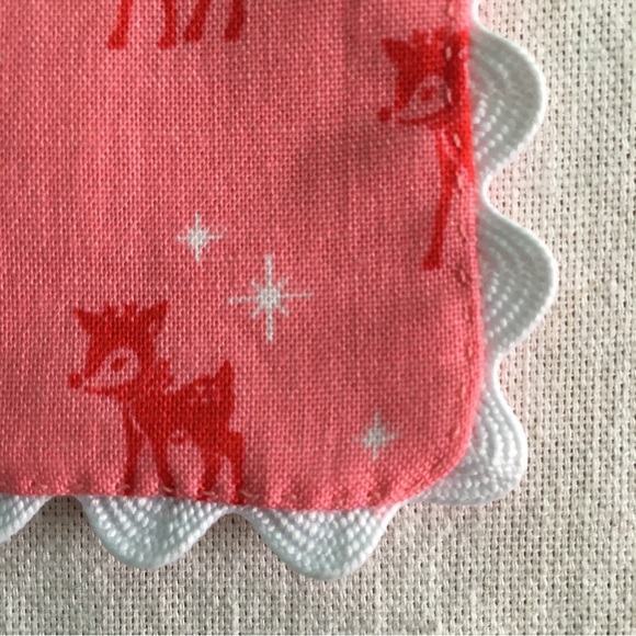✨Pink Mid-century Modern Reindeer Coasters, Hand Made Set of 2✨ - Picture 12 of 13